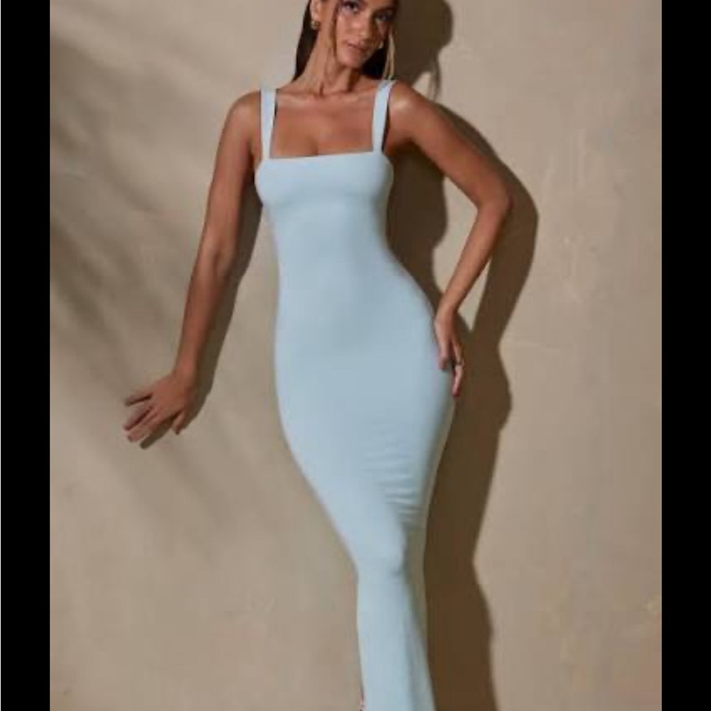 Oh Polly Light Blue Maxi Dress
